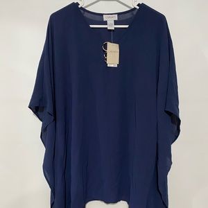 Navy Blue Blouse